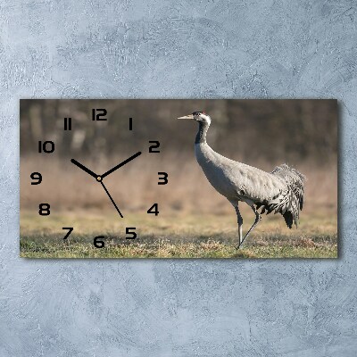 Horizontale Uhr Reiher