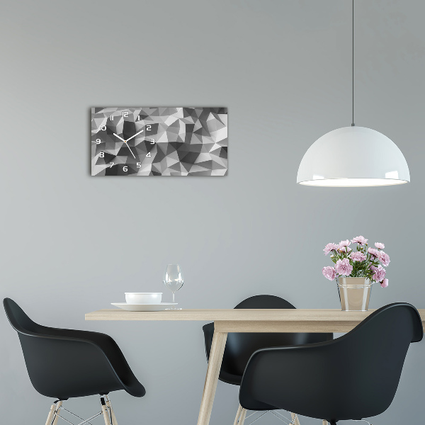 Moderne wanduhr Abstrakte Dreiecke