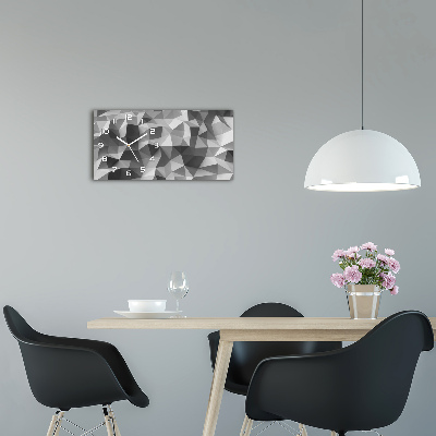 Moderne wanduhr Abstrakte Dreiecke