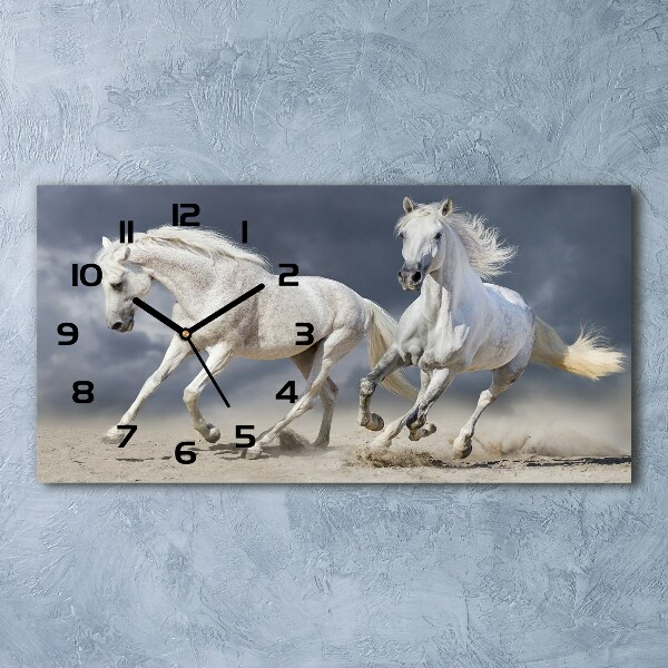 Moderne wanduhr Strand von White Horses