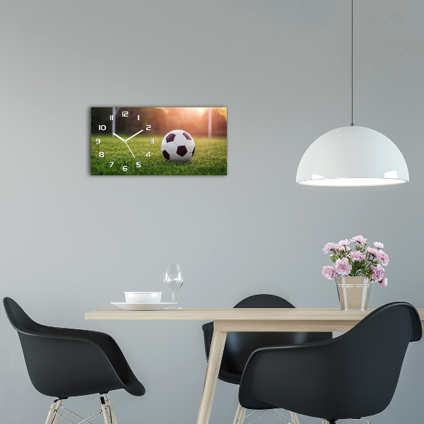 Horizontale Uhr Fußball