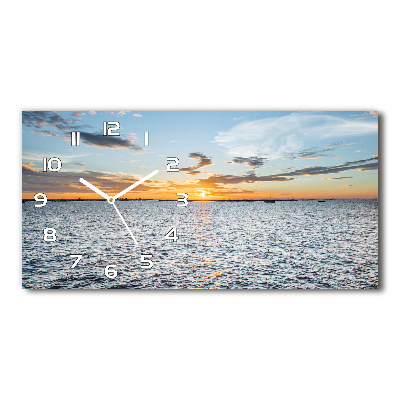 Glasuhr Dämmerung am Meer