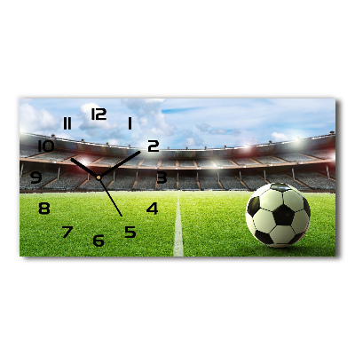 Glasuhr Der Ball auf dem Spielfeld
