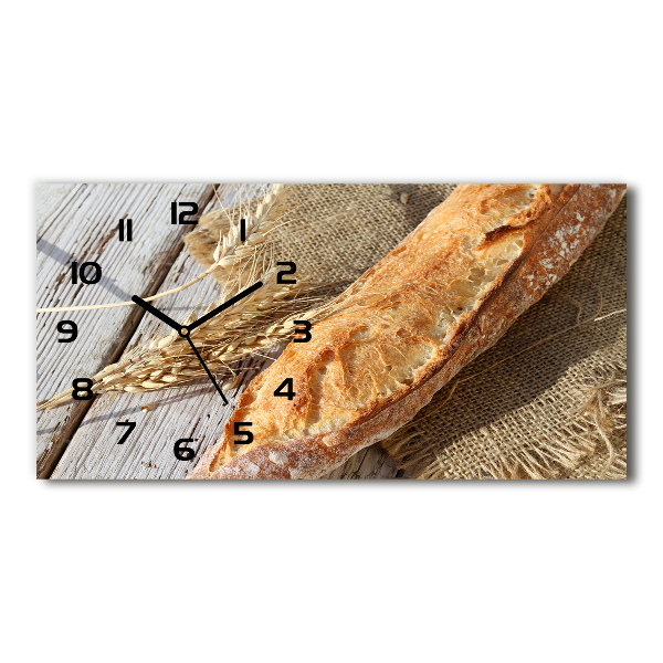 Horizontale Uhr Frisches Baguette