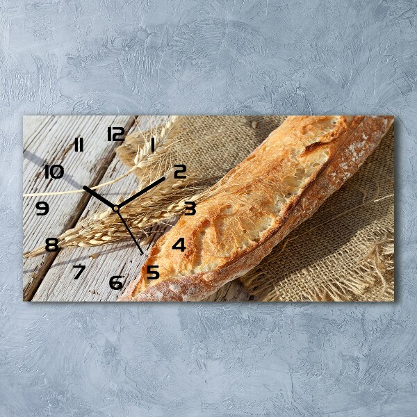 Horizontale Uhr Frisches Baguette