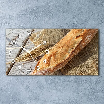 Horizontale Uhr Frisches Baguette