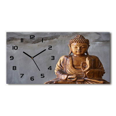 Moderne wanduhr Buddha aus Holz