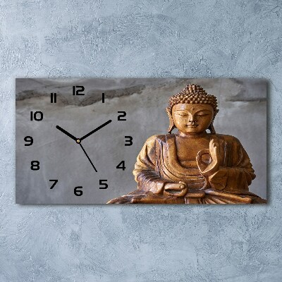 Moderne wanduhr Buddha aus Holz
