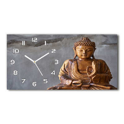 Moderne wanduhr Buddha aus Holz