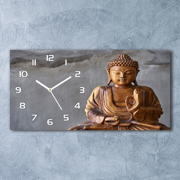 Moderne wanduhr Buddha aus Holz