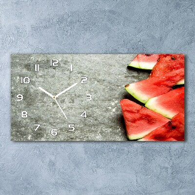 Horizontale Uhr Geschnittene Wassermelone