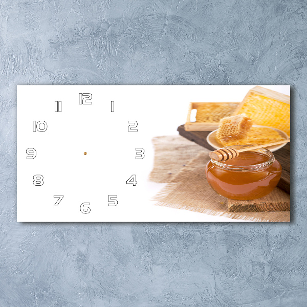 Moderne wanduhr Honig