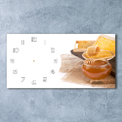 Moderne wanduhr Honig