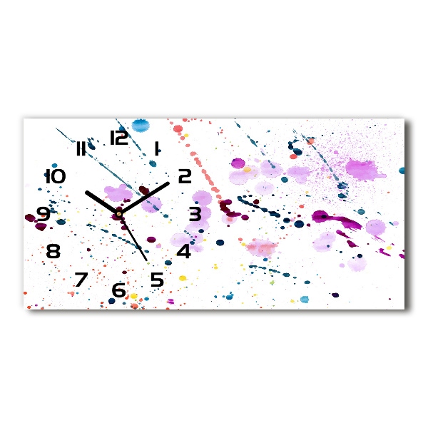 Horizontale Uhr Abstrakte Flecken