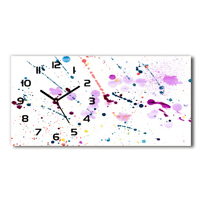 Horizontale Uhr Abstrakte Flecken