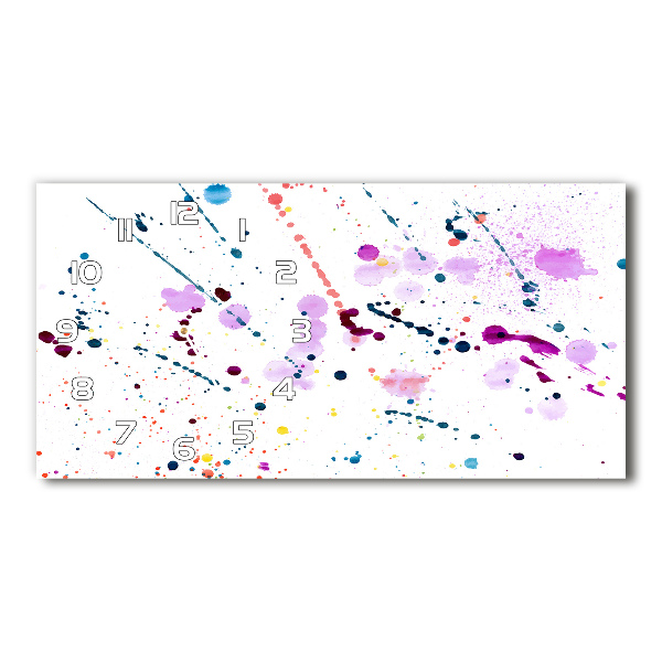 Horizontale Uhr Abstrakte Flecken