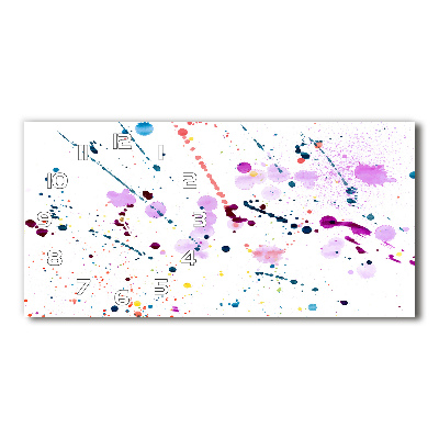 Horizontale Uhr Abstrakte Flecken