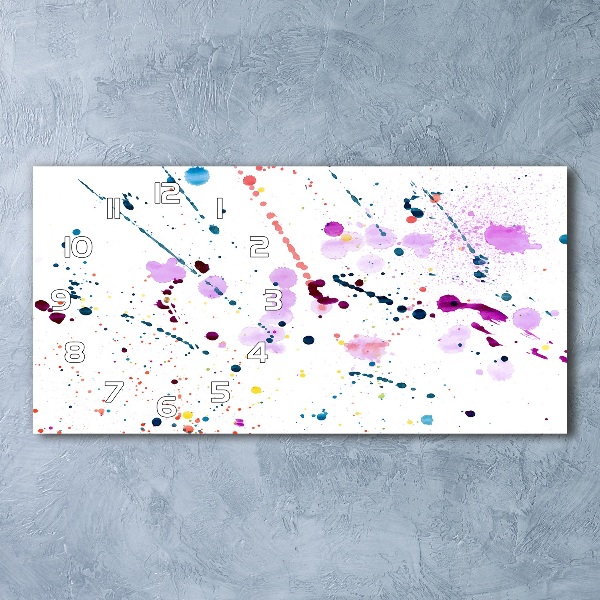 Horizontale Uhr Abstrakte Flecken