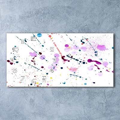 Horizontale Uhr Abstrakte Flecken