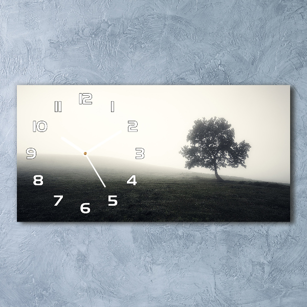 Glasuhr Einsamer Baum