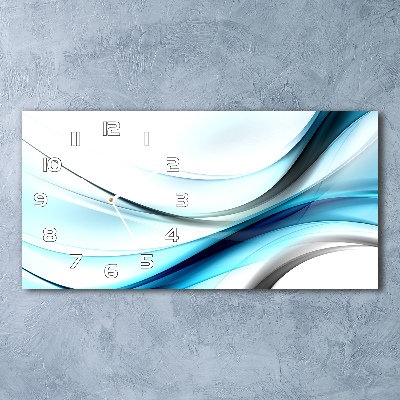 Moderne wanduhr Abstrakte Wellen