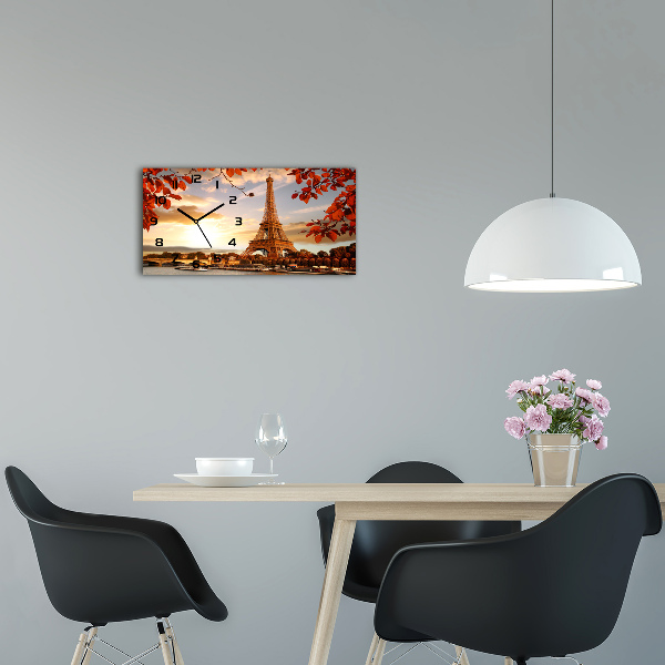 Moderne wanduhr Eiffelturm Paris