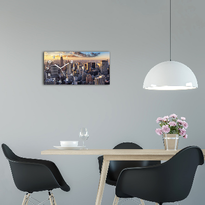 Glasuhr New York aus der Vogelperspektive