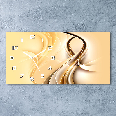 Horizontale Uhr Abstrakte Wellen