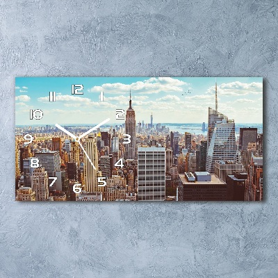 Glasuhr New York aus der Vogelperspektive