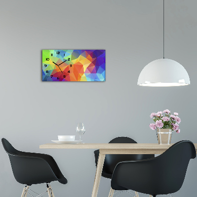 Glasuhr Geometrischer Hintergrund