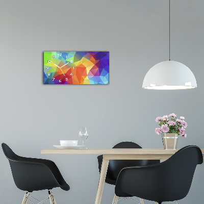 Glasuhr Geometrischer Hintergrund