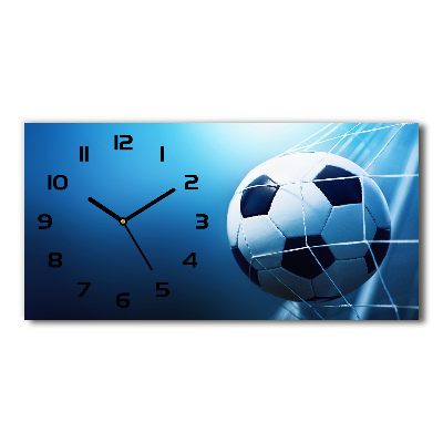 Moderne wanduhr Der Ball ist im Tor