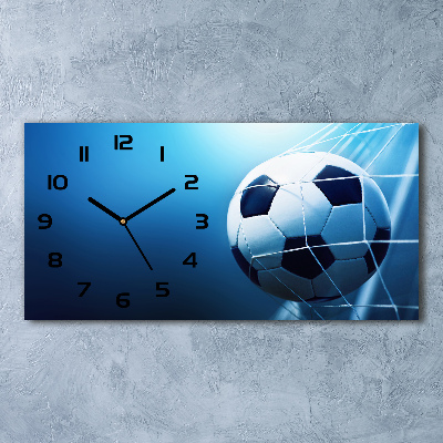 Moderne wanduhr Der Ball ist im Tor