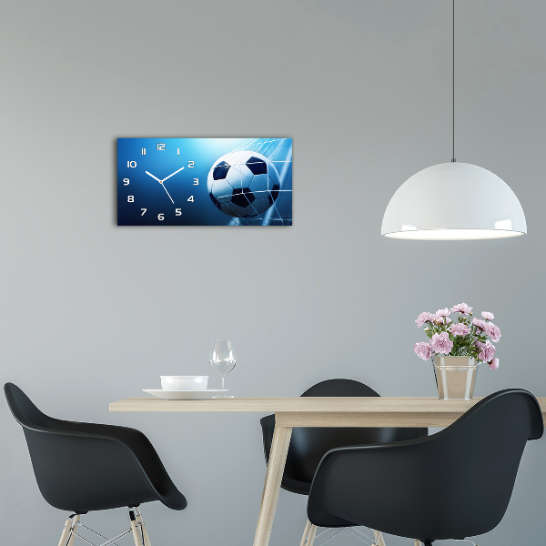 Moderne wanduhr Der Ball ist im Tor