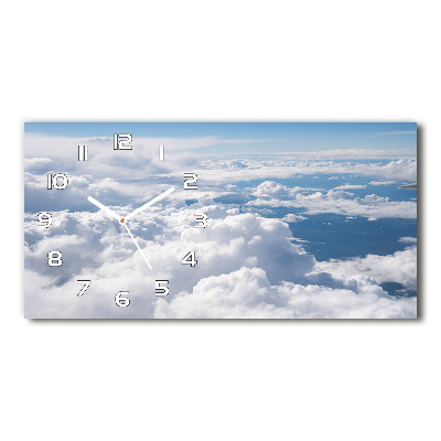 Glasuhr Blick aus dem Flugzeug