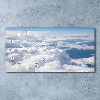 Glasuhr Blick aus dem Flugzeug