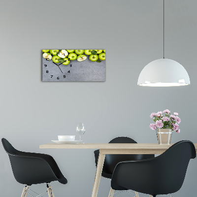 Glasuhr Grüne Äpfel