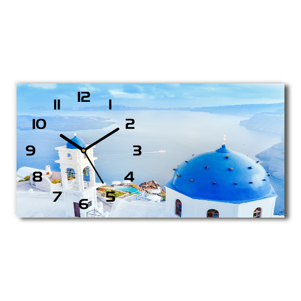 Moderne wanduhr Santorini, Griechenland