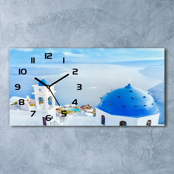 Moderne wanduhr Santorini, Griechenland