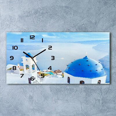 Moderne wanduhr Santorini, Griechenland