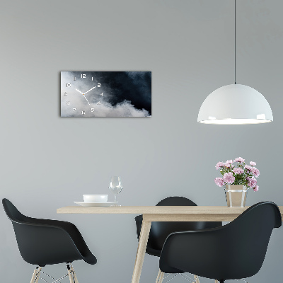 Horizontale Uhr Weißer Rauch