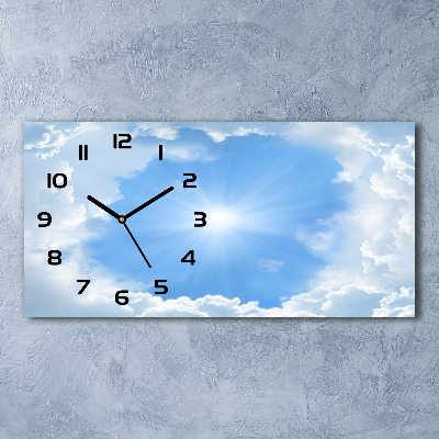 Moderne wanduhr Wolken am Himmel