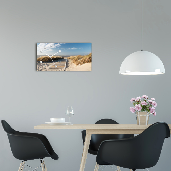 Moderne wanduhr Strandweg