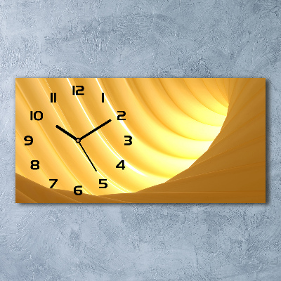 Horizontale Uhr Abstrakter Wirbel