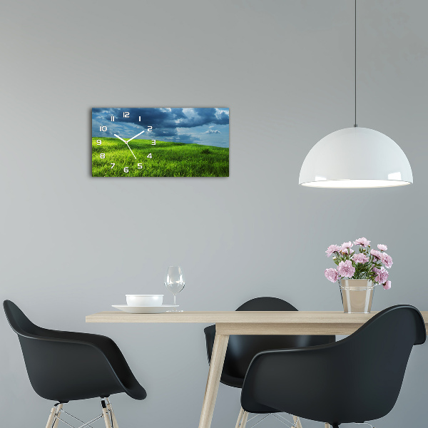 Glasuhr Gewitterwolken