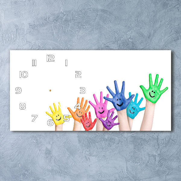 Glasuhr Bemalte Hände