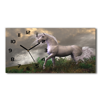 Moderne wanduhr Graues Einhorn
