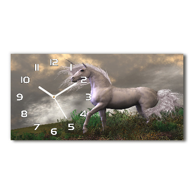 Moderne wanduhr Graues Einhorn