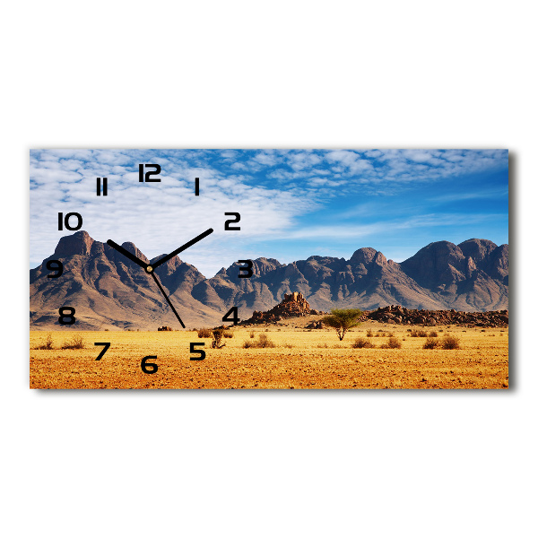 Moderne wanduhr Felsen in Namibia