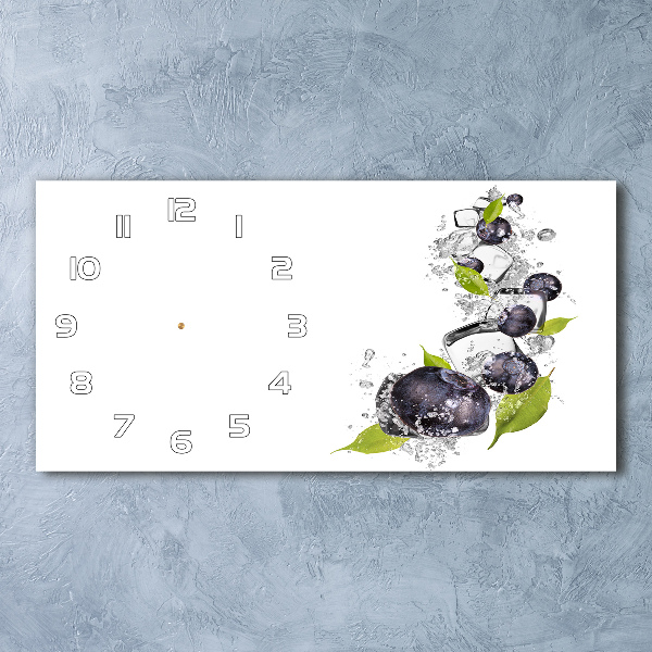 Moderne wanduhr Beeren mit Eis